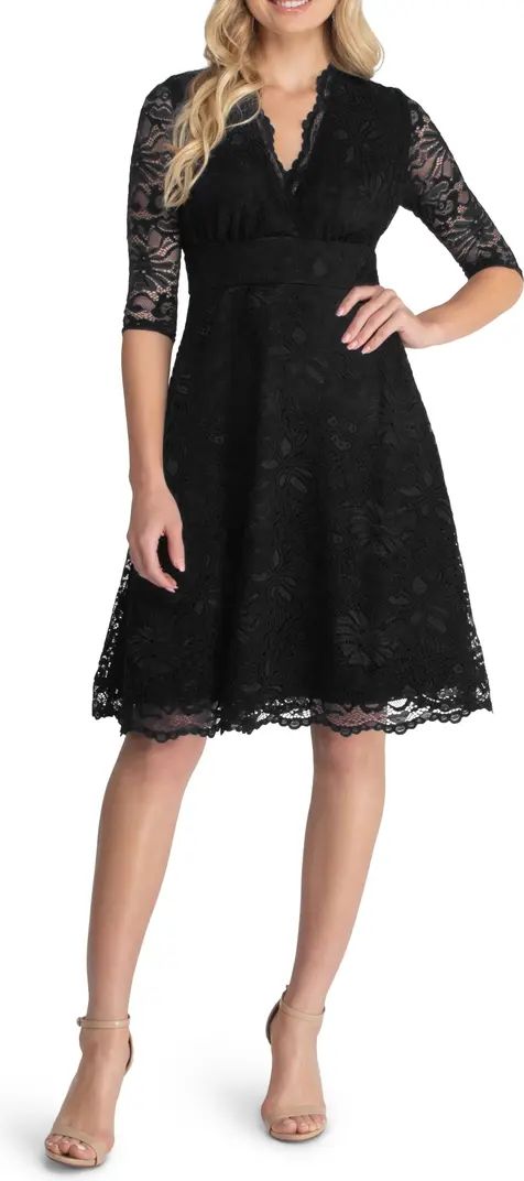 Kiyonna Missy Lace Elbow Sleeve Dress | Nordstrom | Nordstrom