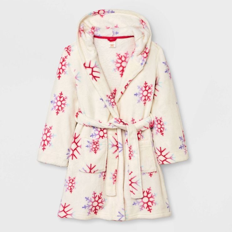 Girls' Snow Flake Robe - Cat & Jack™ Cream | Target