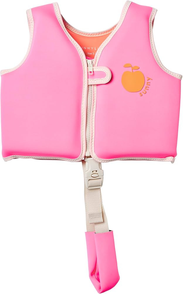 SUNNYLiFE Swim Vest, Size 2-3, Neon Pink, EPE/Natural Rubber/Polyester, 14.57x12.8x1.97 Inches, 1... | Amazon (US)