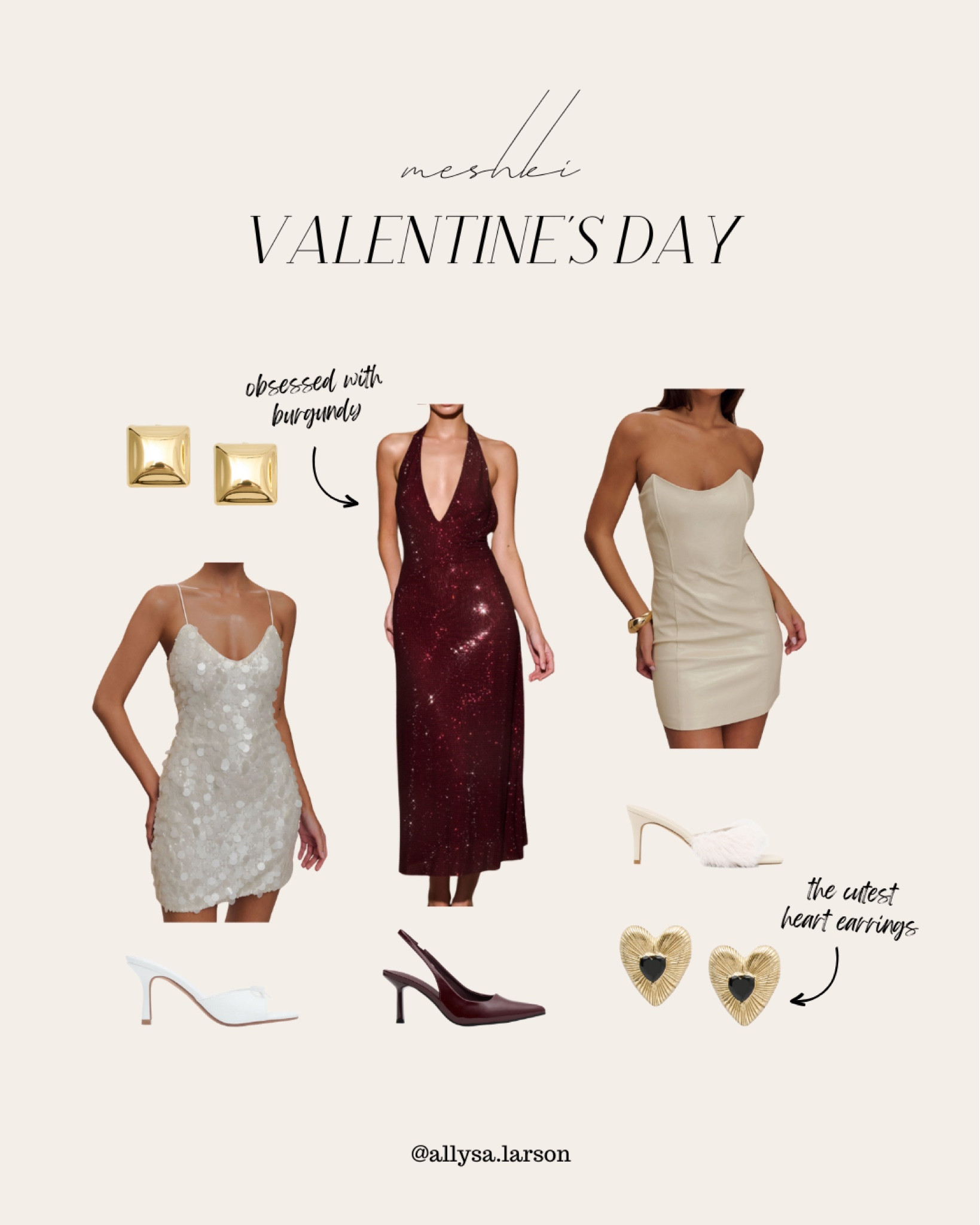 Sharing some of my favorite dresses and accessories from Meshki’s Valentine’s Day collection

#LTKSeasonal #LTKStyleTip #LTKFindsUnder100