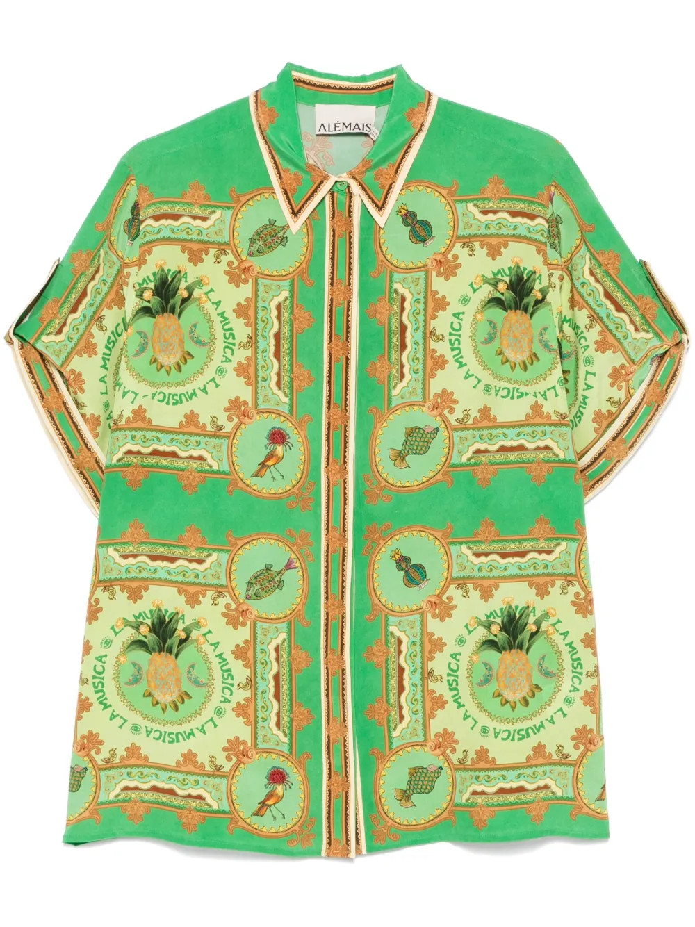 ALEMAIS La Musica Shirt  | Green | FARFETCH | Farfetch Global