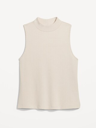 Fitted Sleeveless Mock-Neck Top for Women | Old Navy (US)