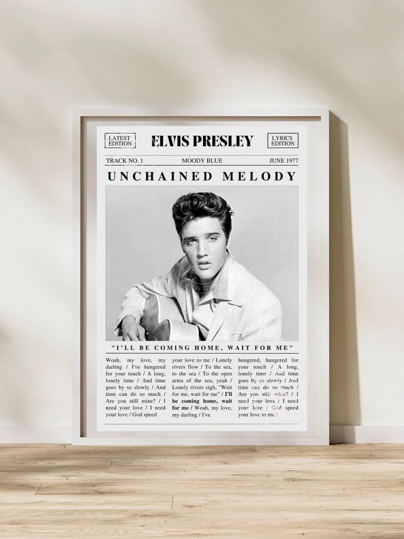 Elvis Presley Unchained Melody DIGITAL - Etsy | Etsy (US)