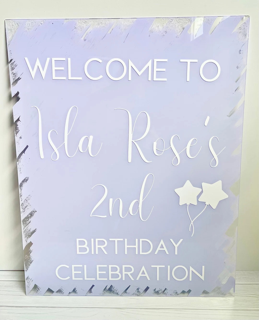 Personalized Birthday Party Sign Kids Birthday Sign Party Welcome Sign Girl Birthday Acrylic sign... | Etsy (US)