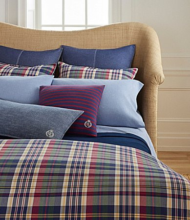 Lauren Ralph Lauren Wilson Plaid Duvet Cover Mini Set -  King | Dillard's