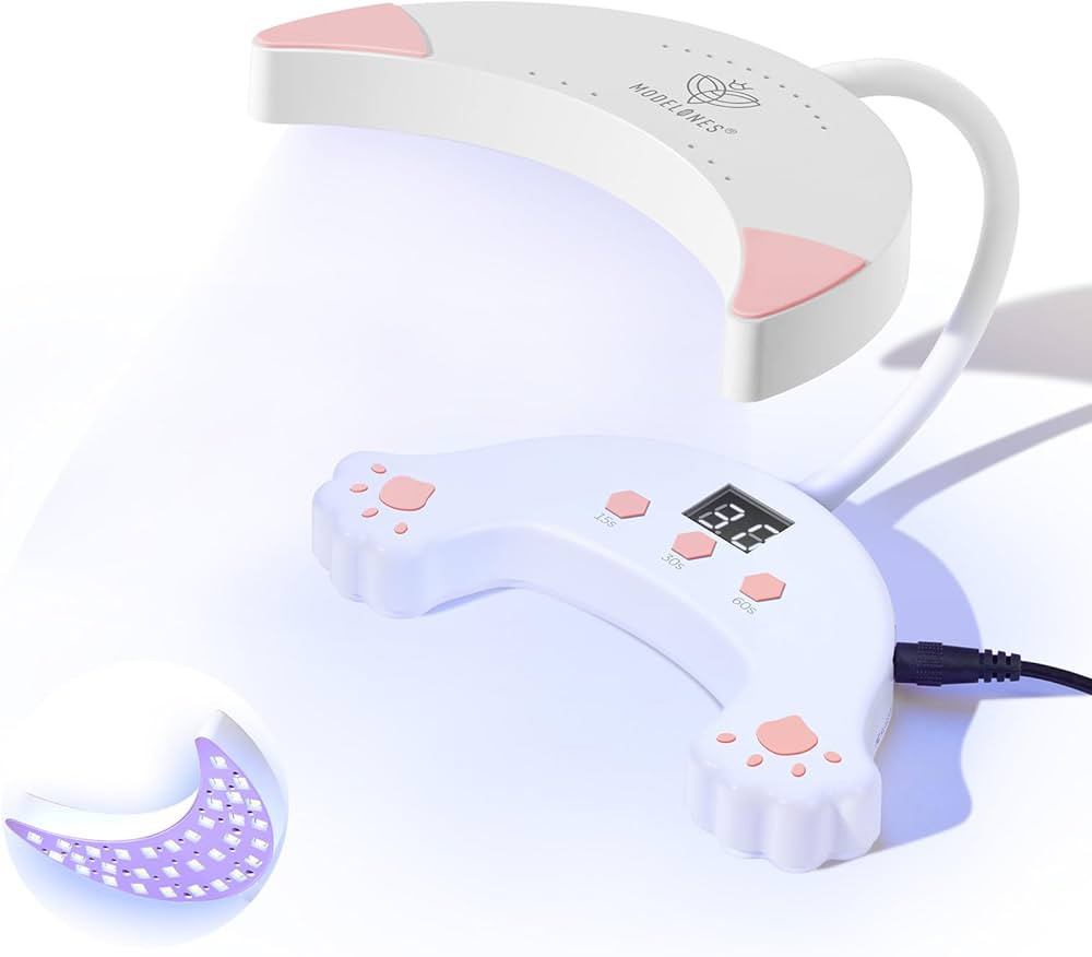 Modelones UV LED Nail Lamp, Gooseneck UV Lamp for Gel x Nails, 48 W Nail Light for Gel Nail Polis... | Amazon (US)