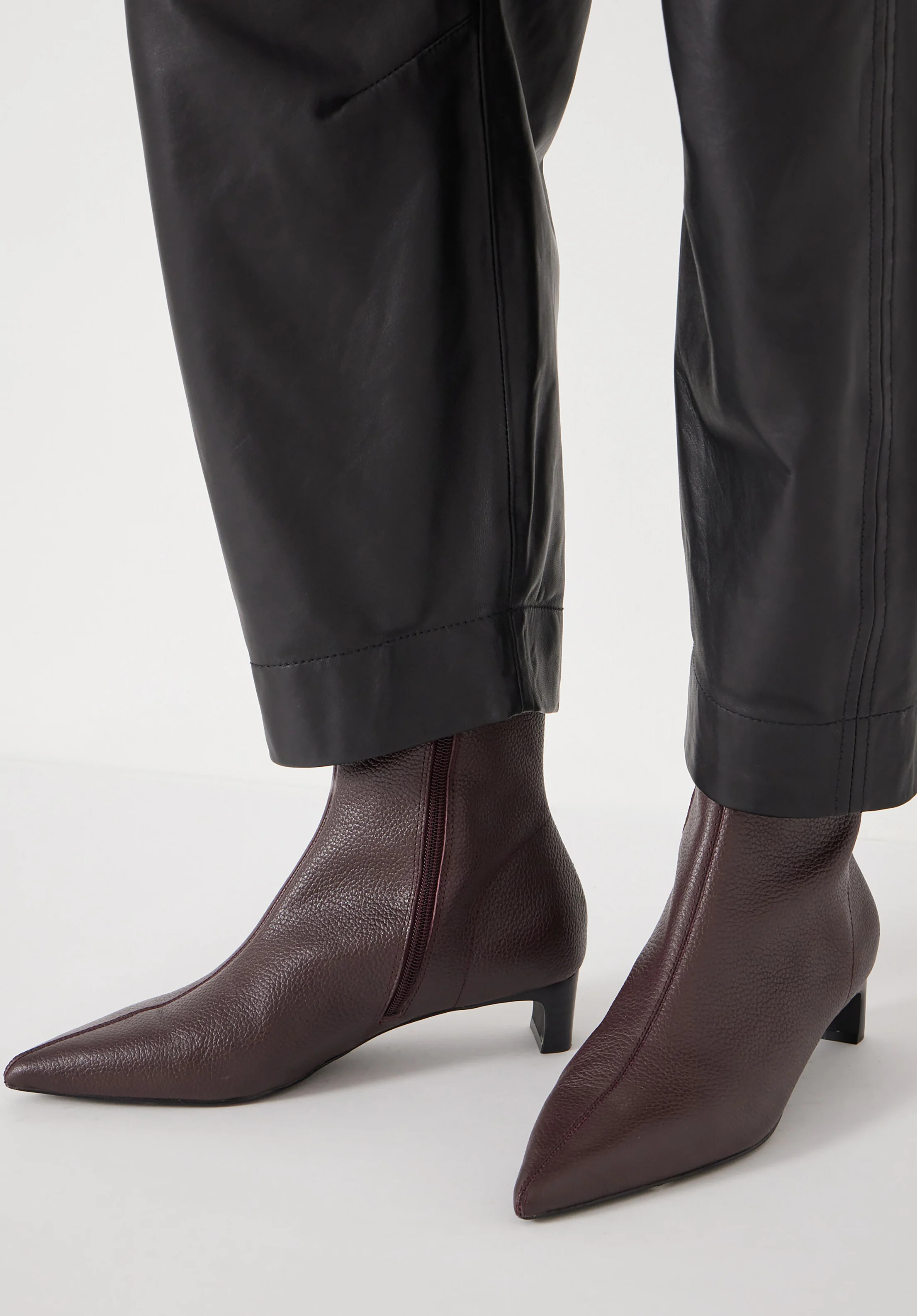 Leather Sock Fit Boots | Hush UK