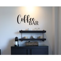 Coffee Bar Sign Decor, Metal Sign, Wall Art, Lover, Kitchen | Etsy (US)