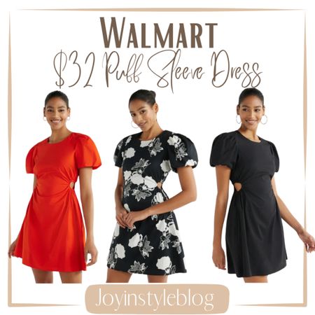 $32 Walmart Scoop Women’s Cutout Poplin Dress with Puff Sleeves, Sizes XS-XXL / Mother’s Day dress / wedding guest dress / graduation dress / summer dress 

#LTKFindsUnder50 #LTKSaleAlert #LTKOver40