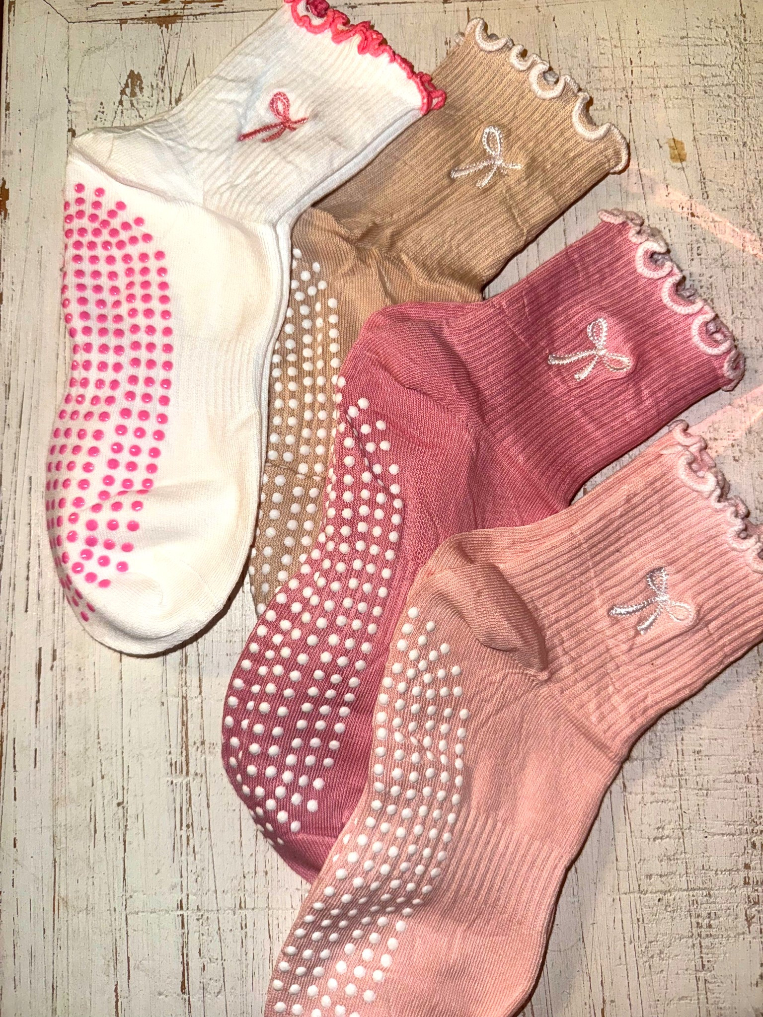 The cutest Pilates socks!!
Pilates socks with bows on them
Girly socks
Girly bow socks
Workout outfit for the girls

#LTKdayinmylife #LTKfitnessgoals #LTKActive
