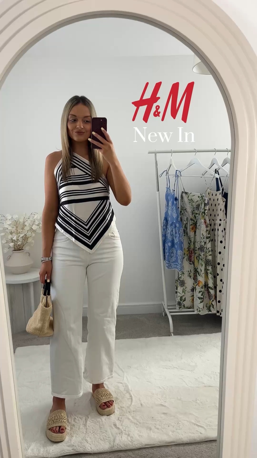 H&M New In Summer Outfit 🤍🌴☀️

How gorgeous is this outfit from @hm I’m loving this gorgeous scarf look one shoulder top with white jeans and sandals such a perfect summer look 🫶

Scarf top one shoulder top white jeans summer outfit summer fashion sandals 


#LTKsummer #LTKeurope #LTKuk