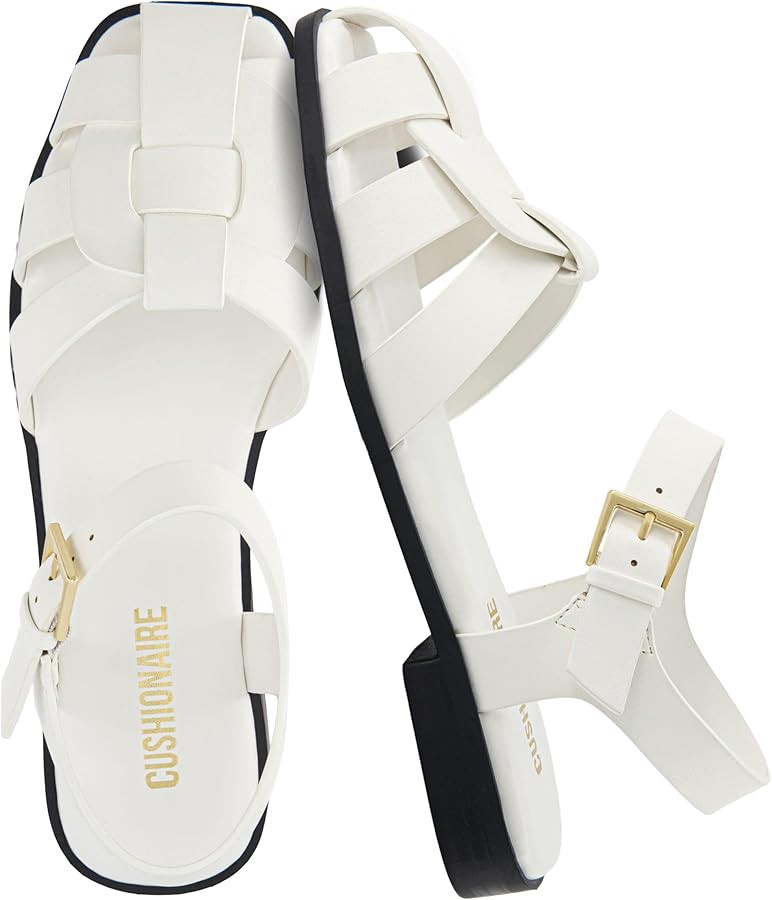 CUSHIONAIRE Benny Closed Toe Fisherman Womens Sandals - Flat Dressy Comfortable Sandals for Women... | Amazon (US)