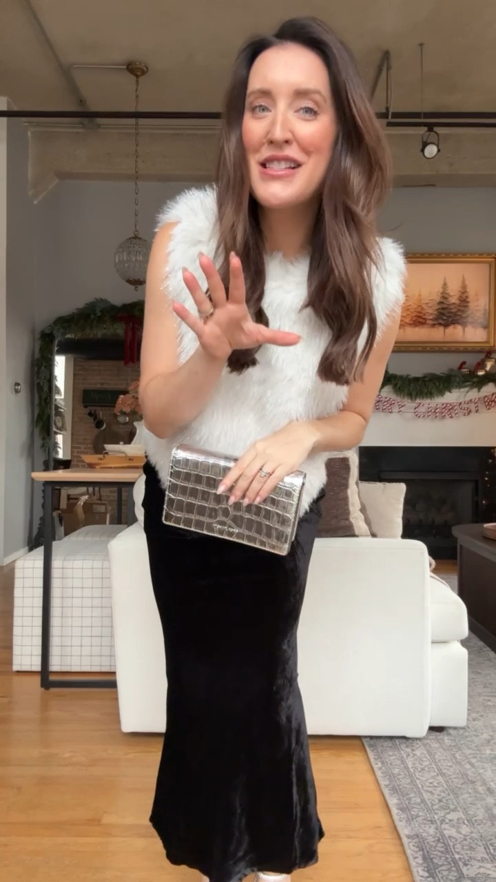 Fun little holiday party outfit from Anthro! White feather top with a long black skirt and rhinestone heels. 

Use my early access code SHELBI30 for 30% off at Anthropologie + Spend $200 Now, Get $50 Later for Holiday Gifting, 12/11 - 12/25!

Online only. Cannot be combined with other promotions. Ends Sun 11/23

#LTKSaleAlert #LTKHoliday #LTKBump