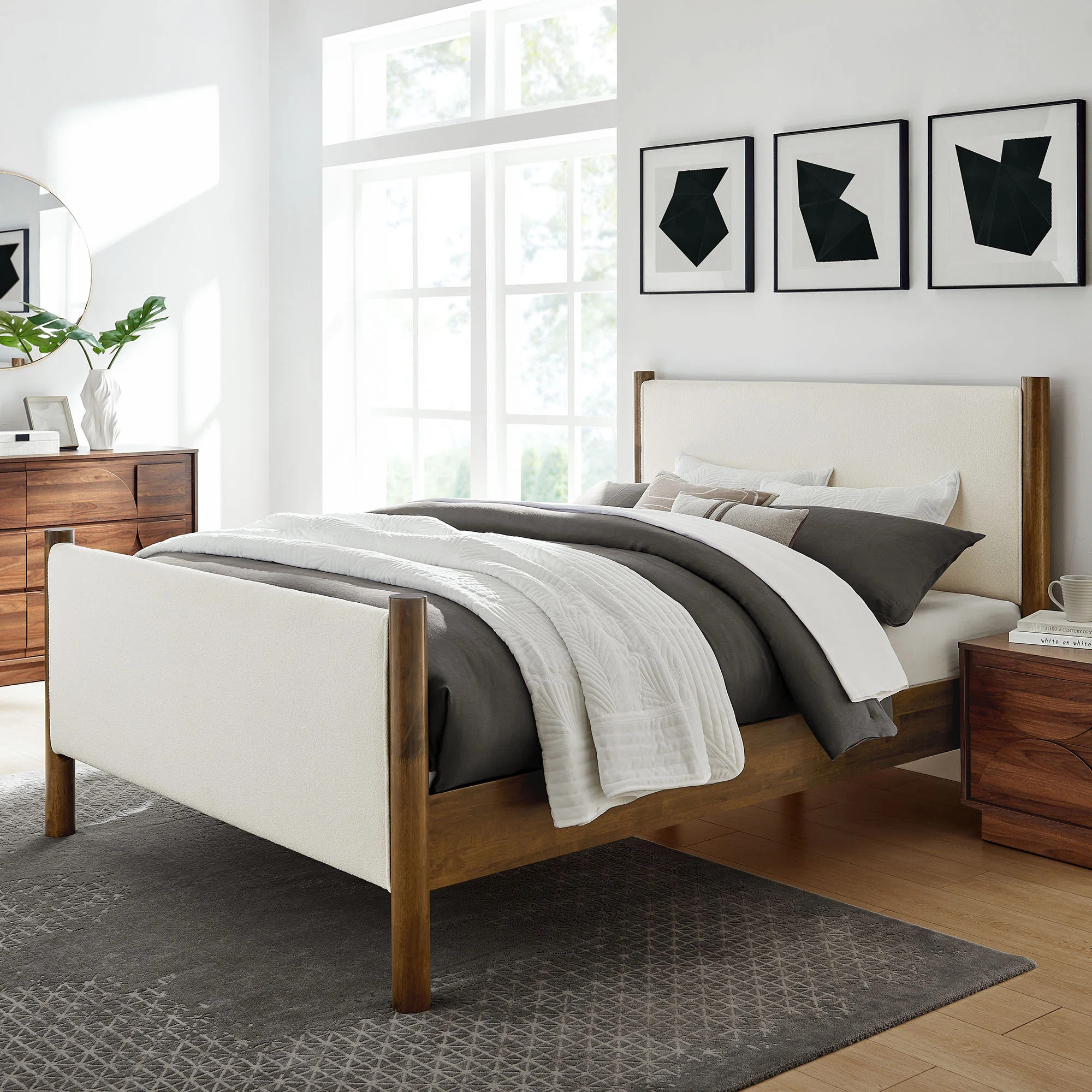 Modway Maven Boucle Upholstered Platform Bed | Wayfair | Wayfair North America