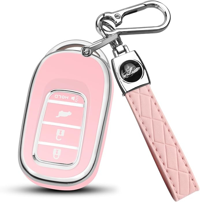 QBUC for Honda Key Fob Cover with Keychain, Fit for Honda 2022 2023 2024 2025 2026 Civic CRV HRV ... | Amazon (US)