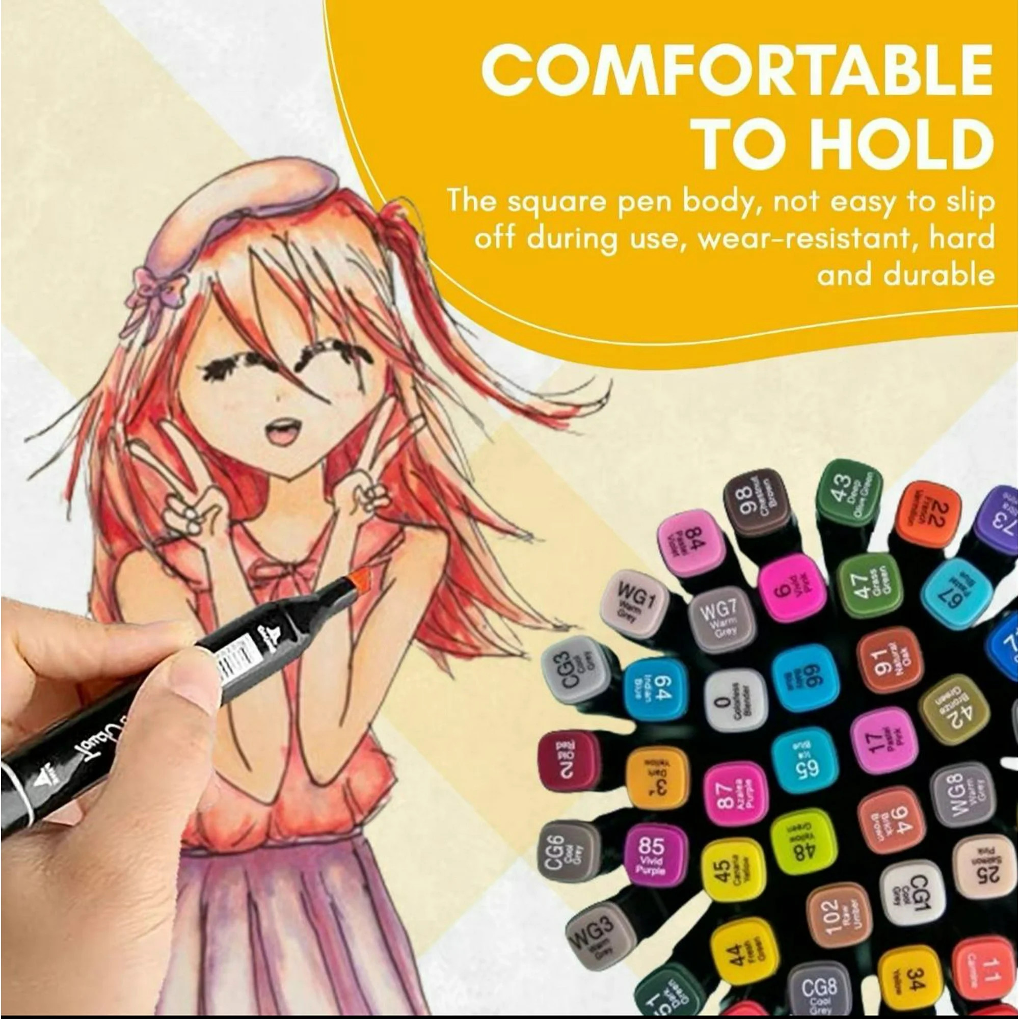 80 Colors Alcohol Markers Set Dual Tips Blender Art Markers for Drawing Artist | Walmart (CA)