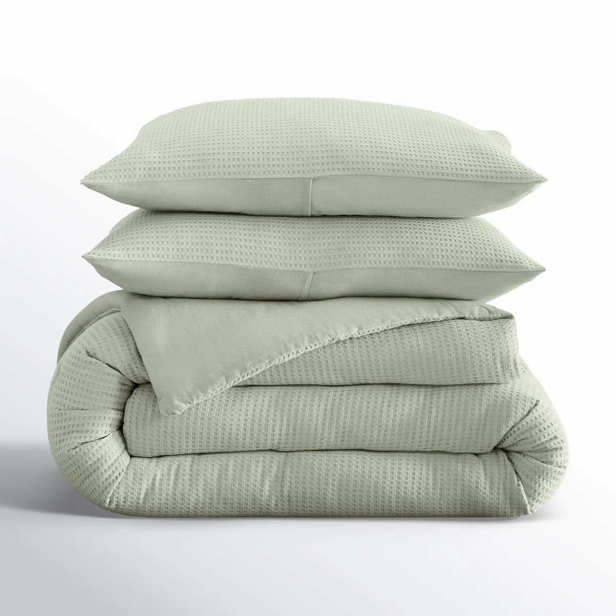 Felix Cotton Waffle Comforter Set | Birch Lane