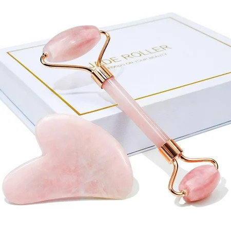 BEAKEY Roller & Gua Sha Natrue Face Roller Gua Sha Facial Tools Skin Care Massager Pink | Walmart (US)