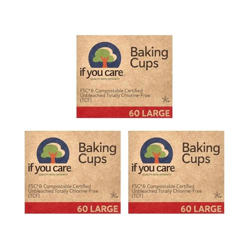 If You Care FSC Certified Unbleached Large Baking Cups, 60ct, 3pk | Amazon (US)
