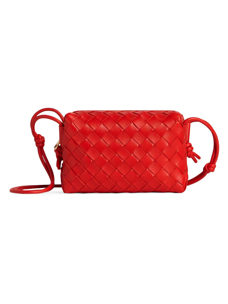 Bottega Veneta Mini Loop Leather Crossbody Bag | Saks Fifth Avenue