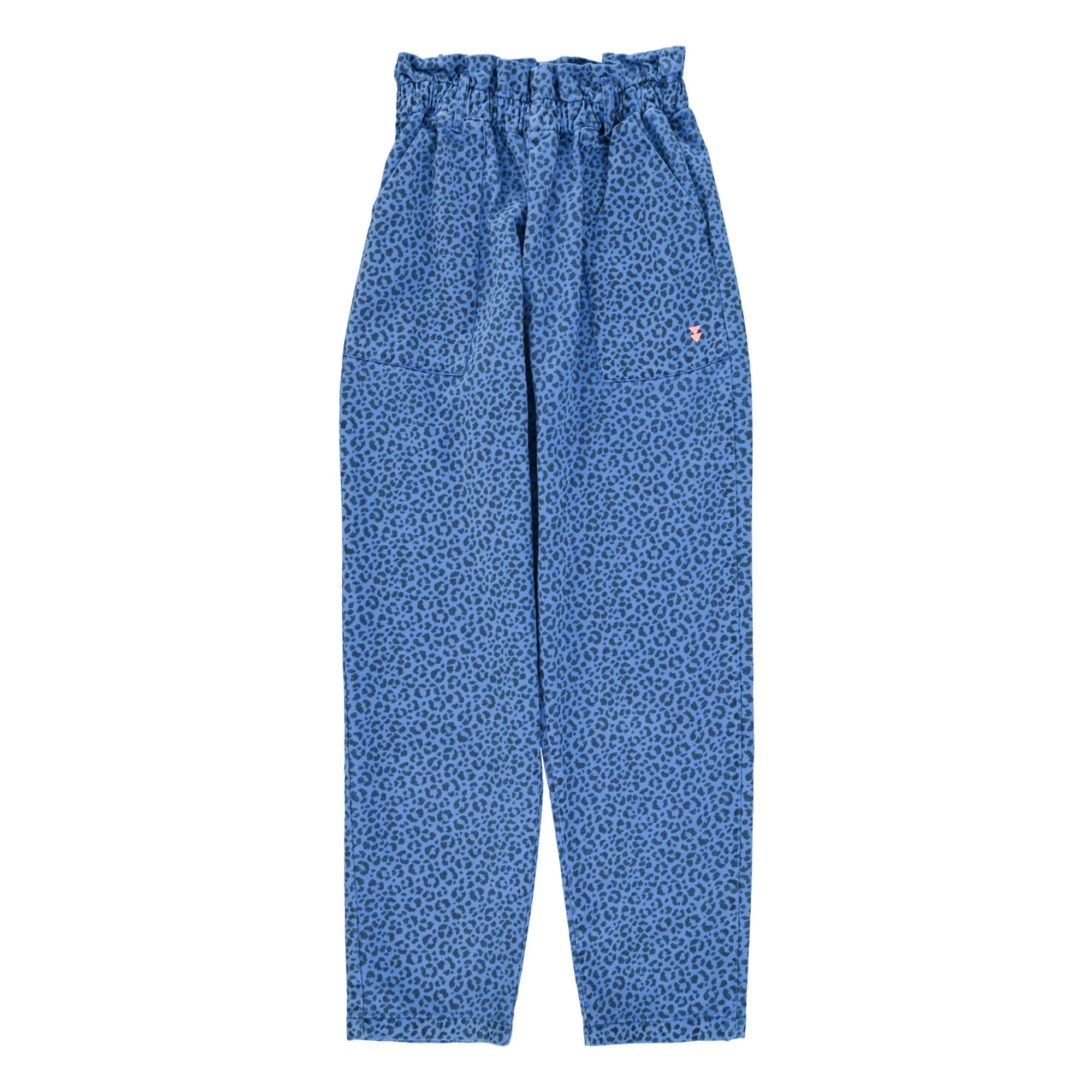 Leoparden-Hose Baumwolle | Blau | Smallable