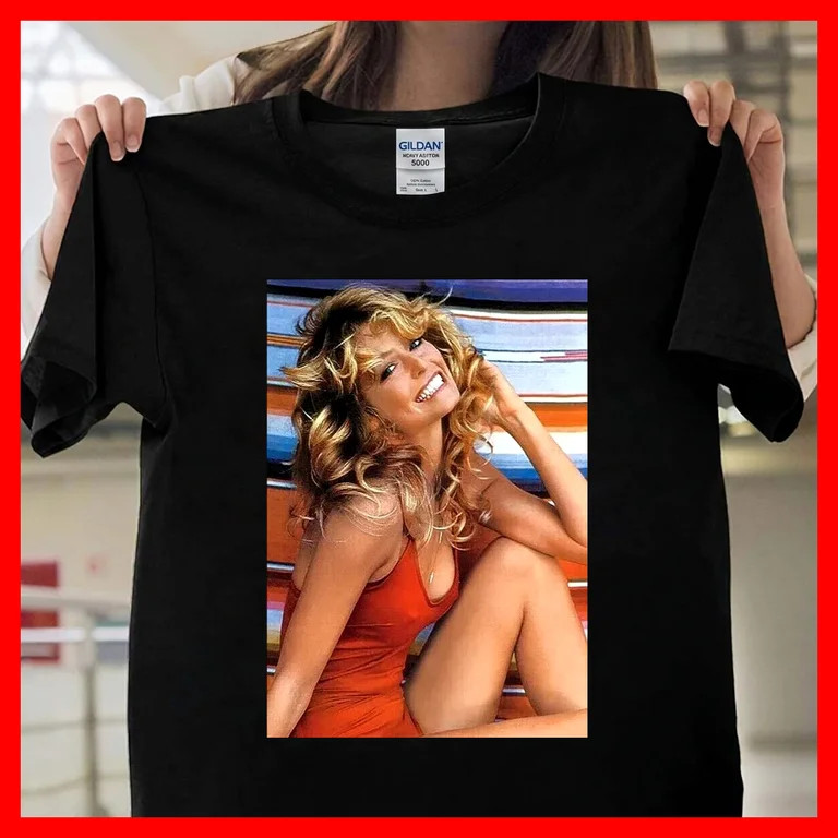 Vintage Farrah Fawcett Charlie's Angels 70s Icon V80105, Unisex T-Shirt for Men & Women, Premium ... | Walmart (US)