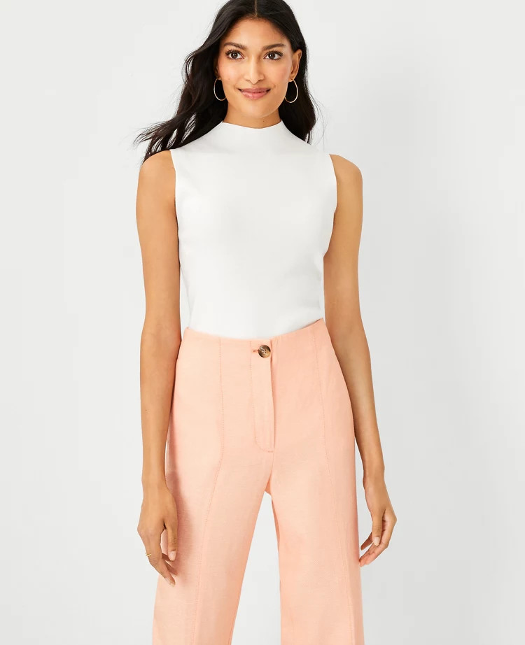 Ribbed Mock Neck Sweater Shell | Ann Taylor (US)