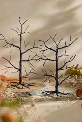 Concordville Spooky Village Trees, Set of 2 Small | Anthropologie (US)