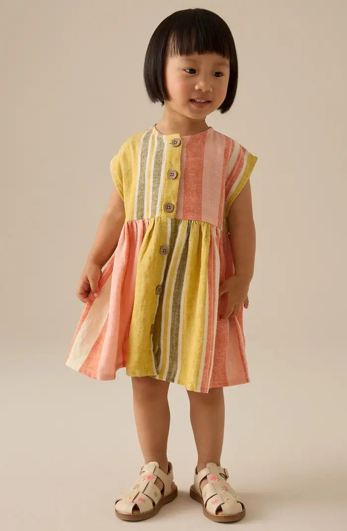 NEXT Rusty Stripe Cotton Button-Up Dress | Nordstrom | Nordstrom