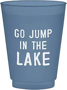 Santa Barbara Design Studio Party Cups 8-Count Reusable BPA-Free Plastic Frost Cups, 16-Ounce, Go... | Amazon (US)