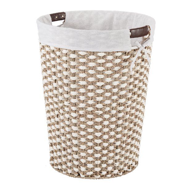 Better Homes & Gardens Braided Seagrass Laundry Hamper | Walmart (US)