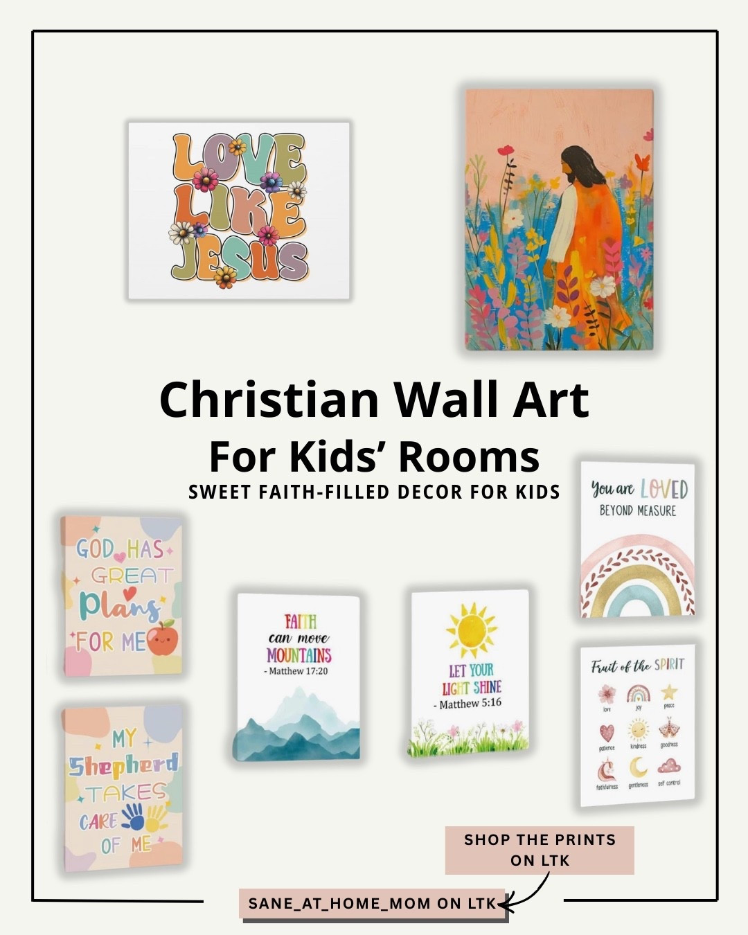 Creating a faith-filled kids room is one of my favorite ways to bring God’s word into everyday life at home. These Bible verse wall art prints for kids are perfect for adding meaningful decor to a nursery, playroom, or bedroom.

From colorful scripture prints to sweet reminders of God’s promises, these Christian nursery prints make a beautiful addition to any Christian kids room decor. They’re such a simple way to build a peaceful and encouraging space where children are surrounded by truth and love.

If you’re looking for faith-based kids room ideas or inspiration for Christian mom home decor, these wall art pieces are a great place to start.

✨ Shop all the prints here to create your own faith-filled kids room.

#ChristianKidsRoomDecor
#BibleVerseWallArtForKids
#ChristianNurseryDecor
#FaithBasedKidsRoom
#ChristianMomHomeDecor
#ChristianHomeInspiration
#BibleVerseDecor
#FaithFilledHome

#LTKHome #LTKmomlife #LTKKids