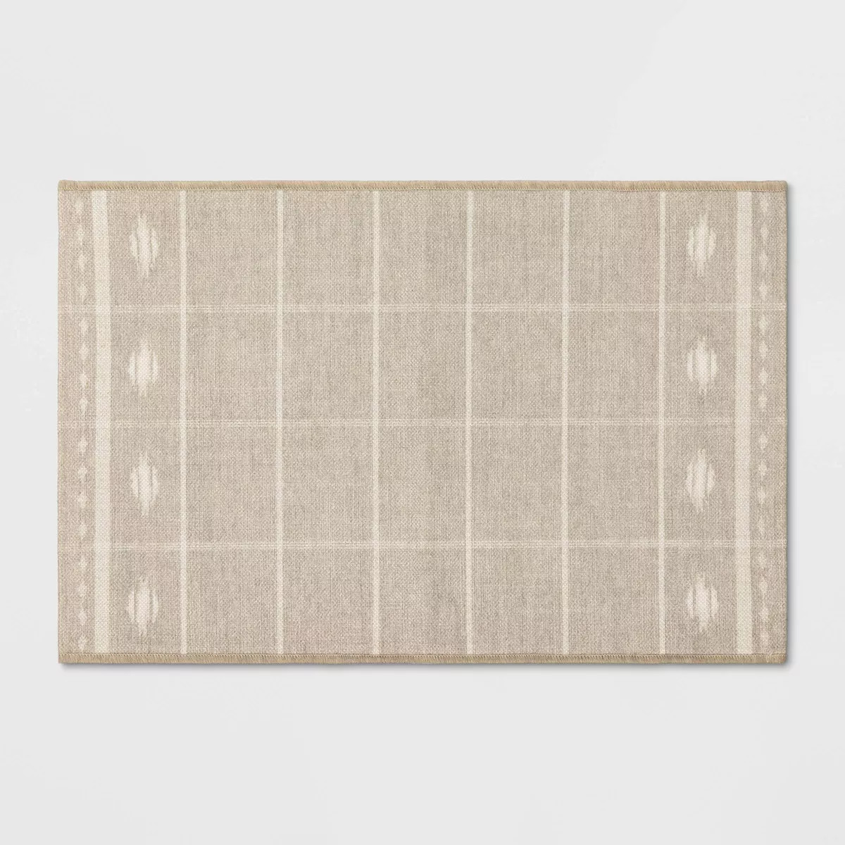 24"x36" Ikat Striped Scatter Accent Rug Khaki - Threshold™ | Target