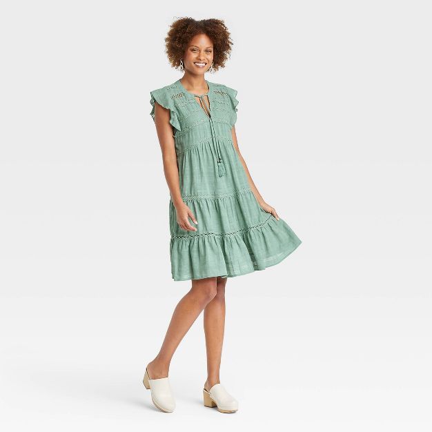 Women's Flutter Short Sleeve Dress - Knox Rose™ | Target