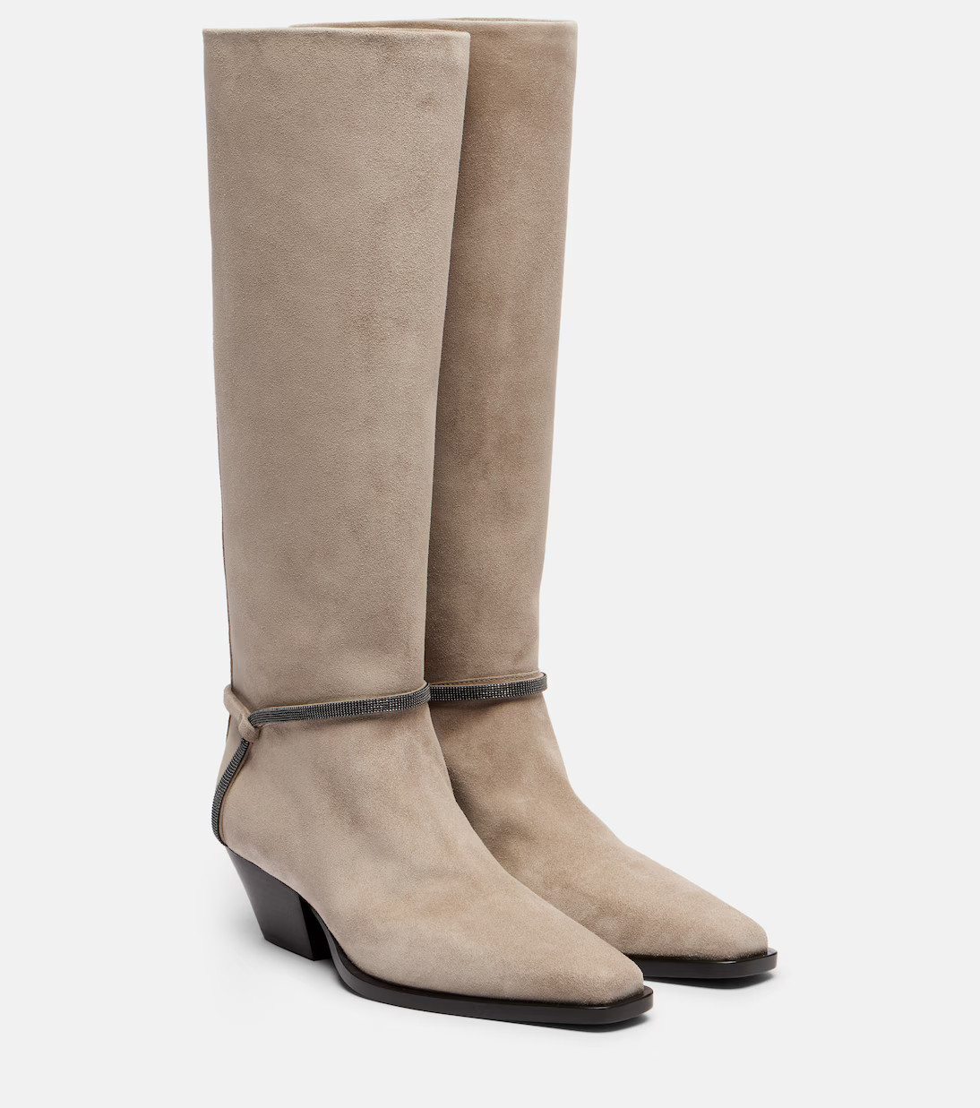 Monili suede knee-high boots | Mytheresa (INTL)