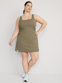 PowerSoft Sleeveless Shelf-Bra Support Dress for Women | Old Navy (US)