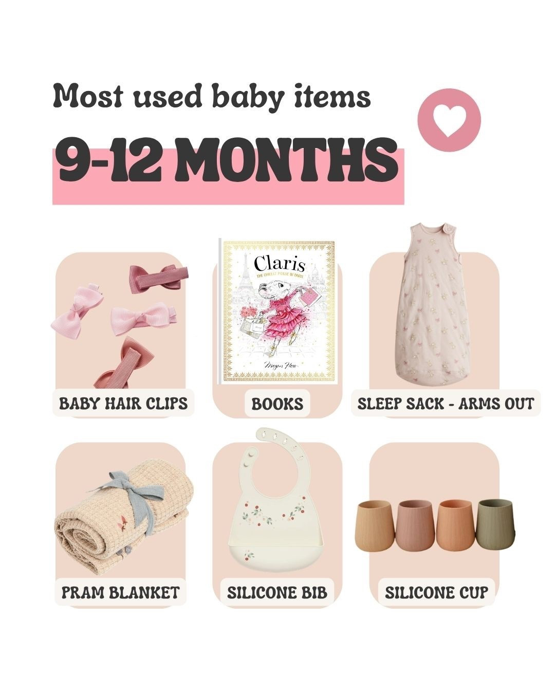 Most used bay items 9-12 months 

#LTKmaternity #LTKkids #LTKbaby