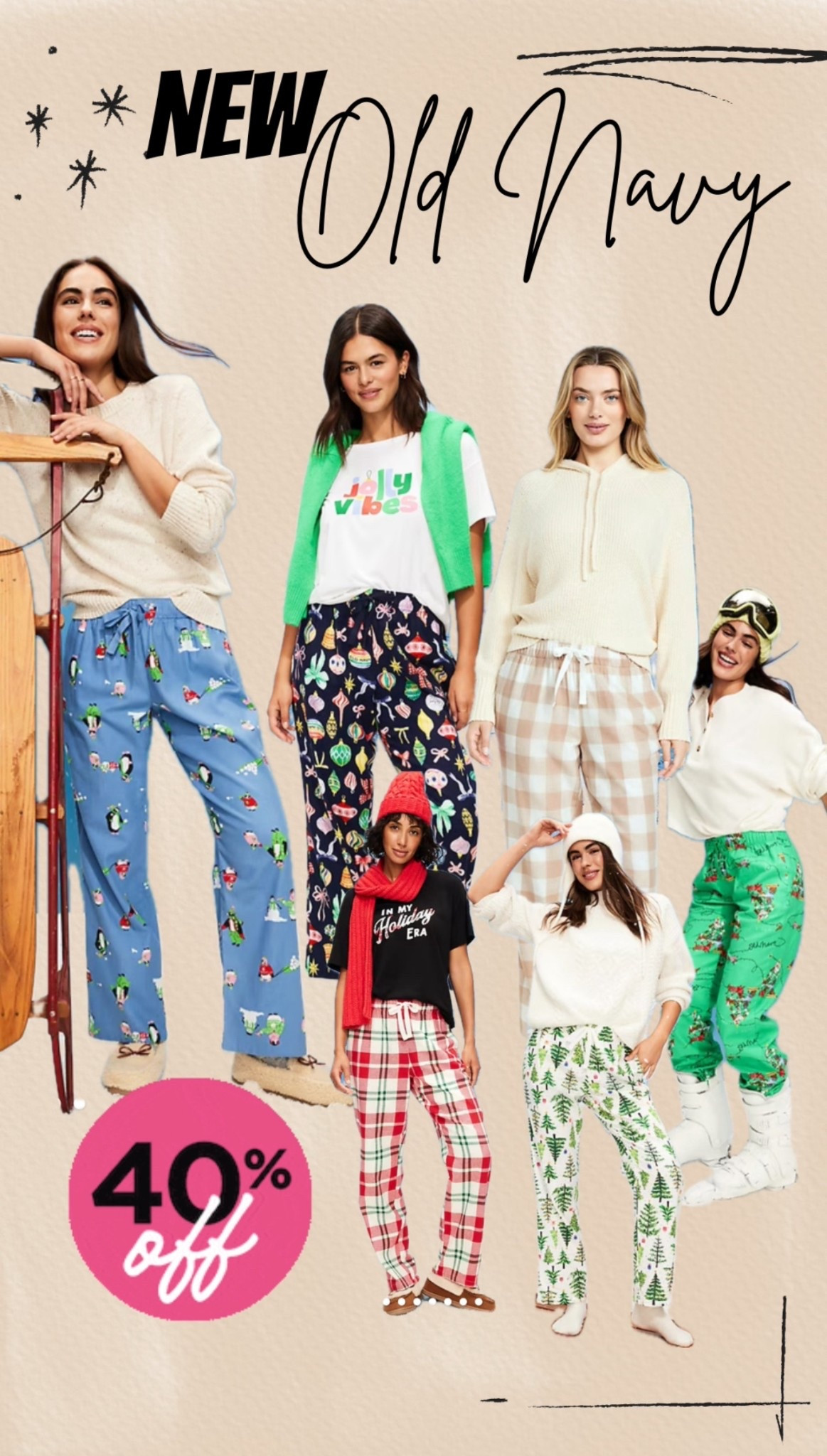 40% off Old Navy holiday pajama pants 

#LTKFamily #LTKSaleAlert #LTKSeasonal