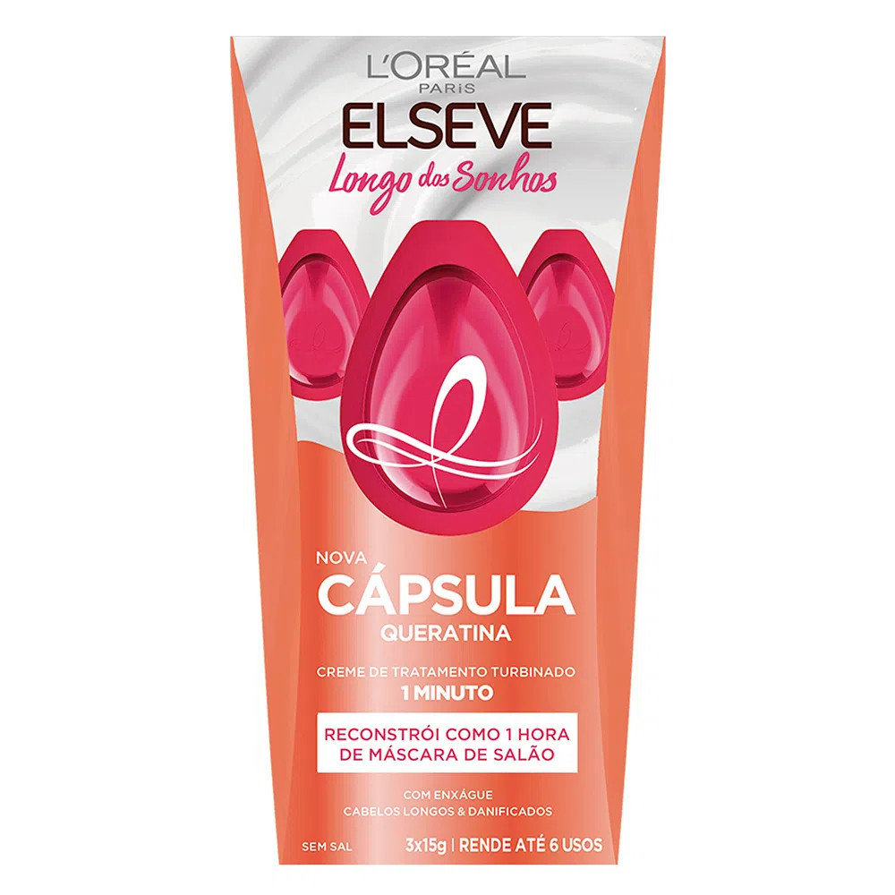 Cápsula De Tratamento Elseve Longo Dos Sonhos 3 Unidades 15ml - Lojas REDE: A Maior Rede de Cosm... | LOJAS REDE (BR)