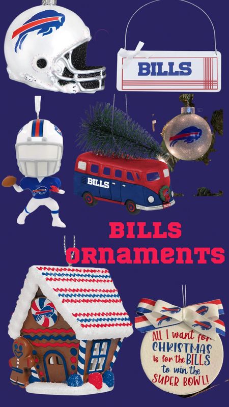 Buffalo bills football ornaments 

#LTKunder50 #LTKSeasonal #LTKHoliday