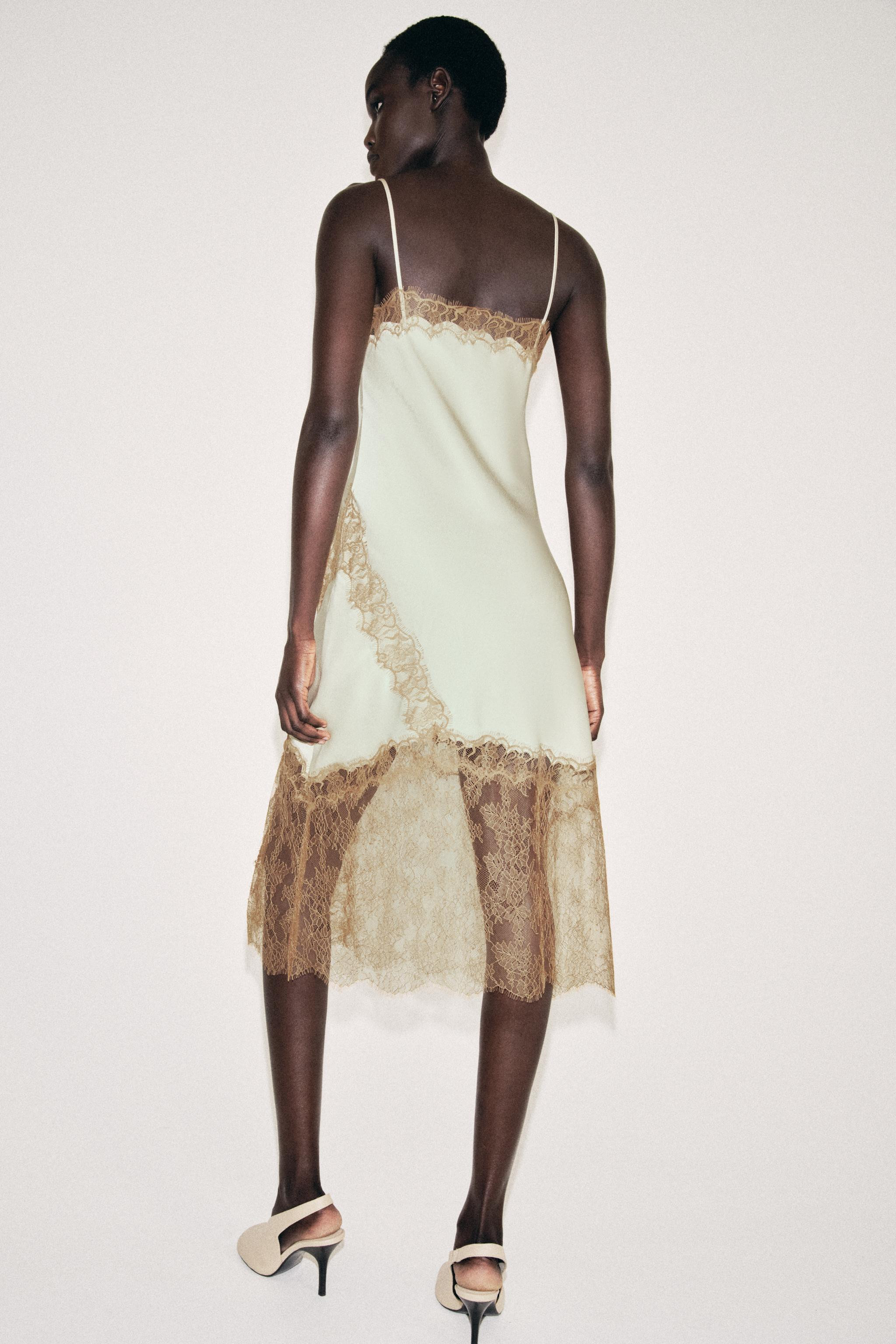 ZW COLLECTION LACE CAMISOLE DRESS | Zara UK