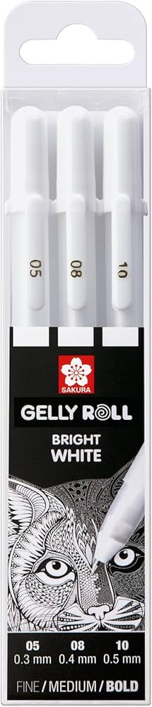SAKURA - Gelly Basic White - 05-08 - 10 - Set 3 | Amazon (US)