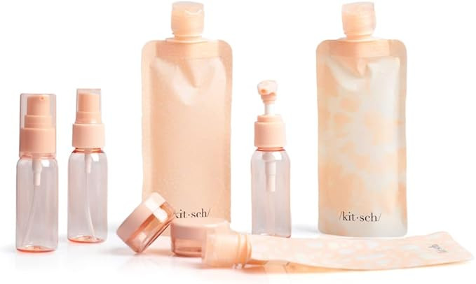 KITSCH Peach 11 Piece Ultimate Travel Set, 1 EA | Amazon (US)