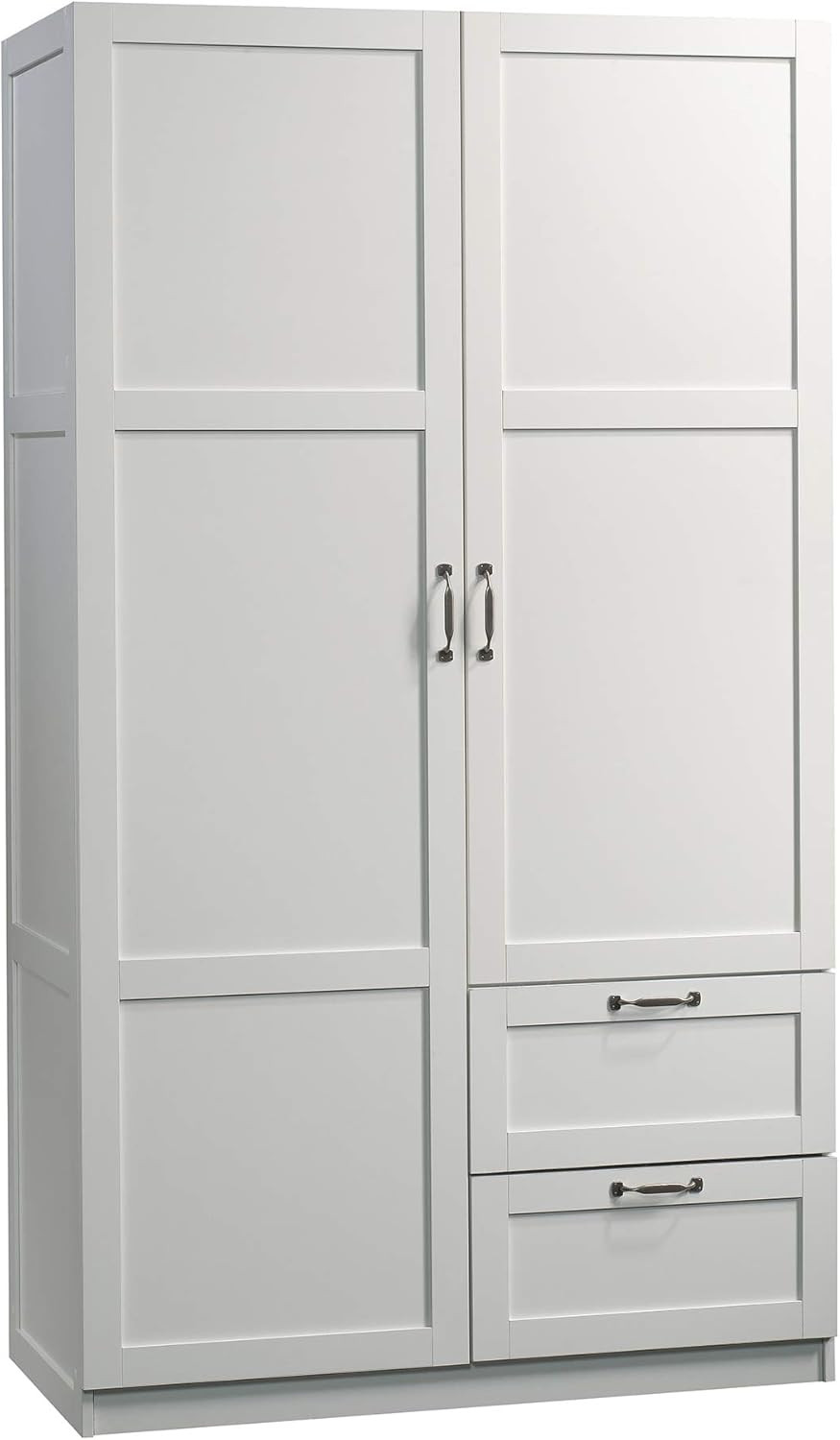 Sauder Large Storage Cabinet, Soft White Finish | Amazon (US)