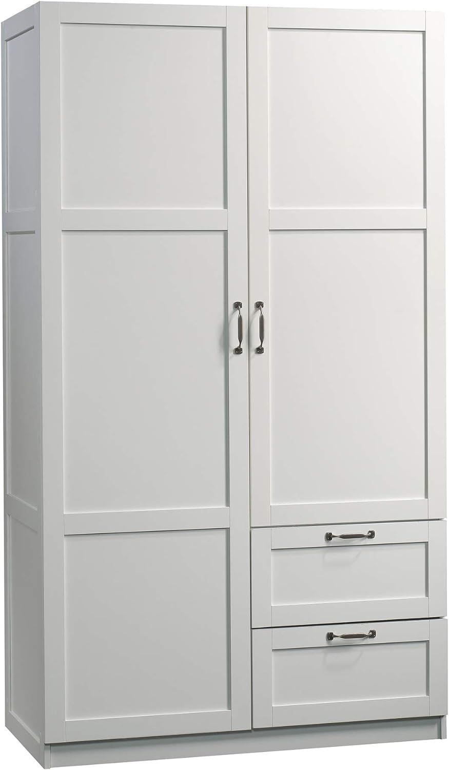 Sauder Large Storage Cabinet, Soft White Finish | Amazon (US)