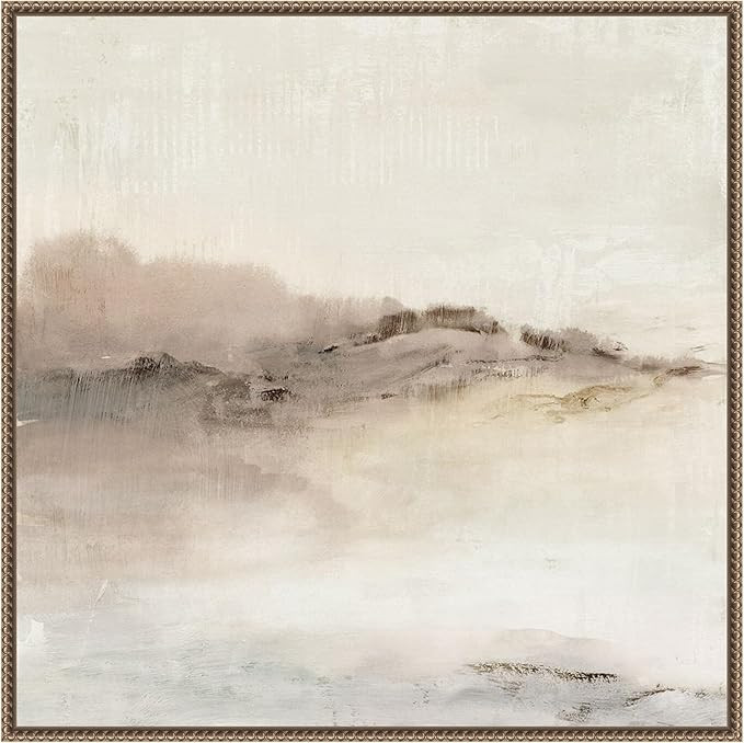 Amanti Art Framed Canvas Wall Art 30x30 Blush Horizon I by Isabelle Z, Framed Wall Art Canvas, Ab... | Amazon (US)