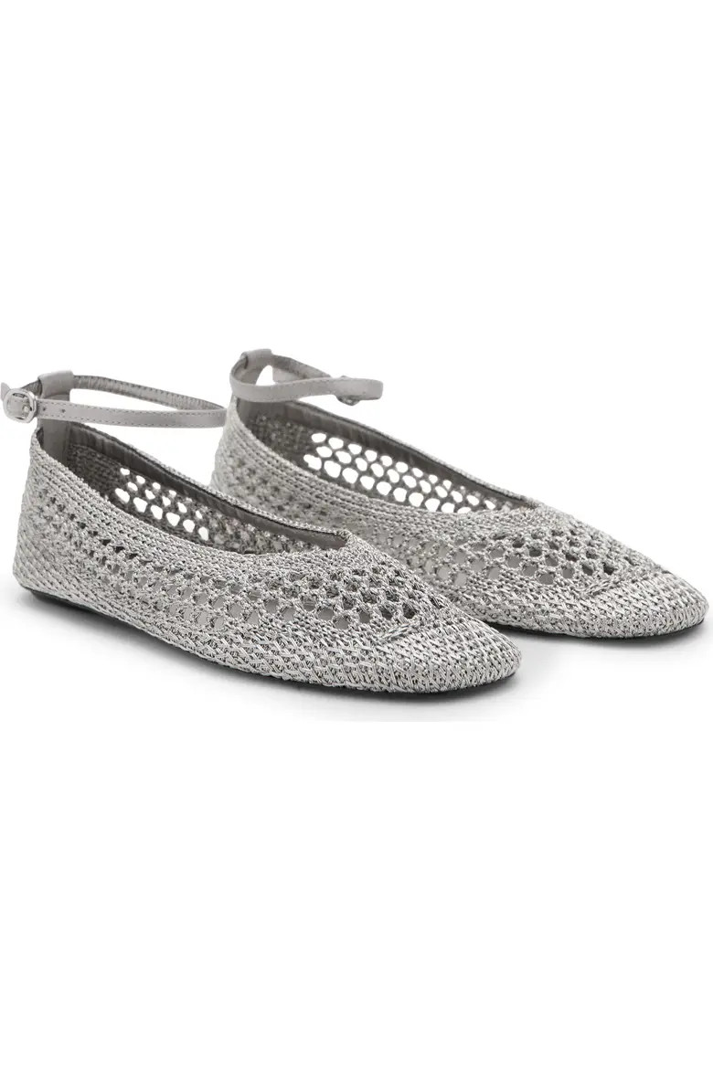 Crochet Ankle Strap Ballet Flat (Women) | Nordstrom | Nordstrom