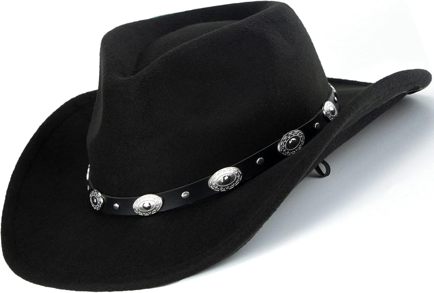 Western Cowboy Hat for Men Women Classic Fedora Hat with Buckle Belt (Size:M-L) | Amazon (US)