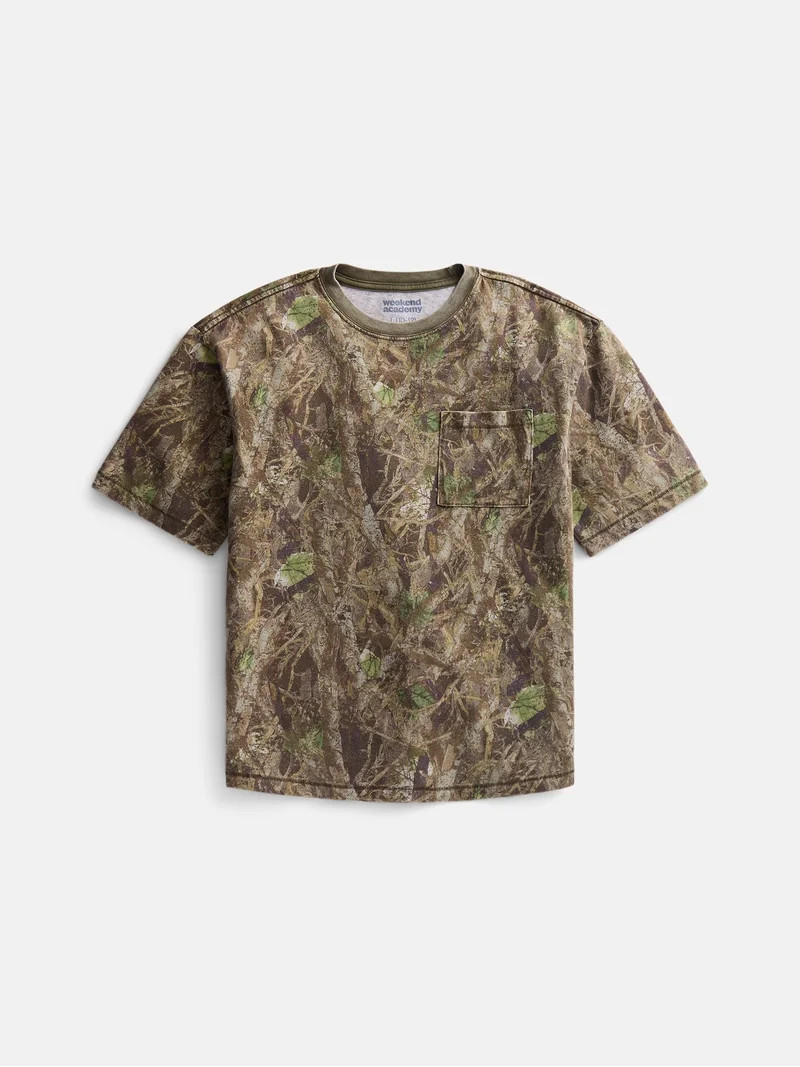 Weekend Academy Boys Pocket Tee with Short Sleeves, Sizes XS-XXL | Walmart (US)