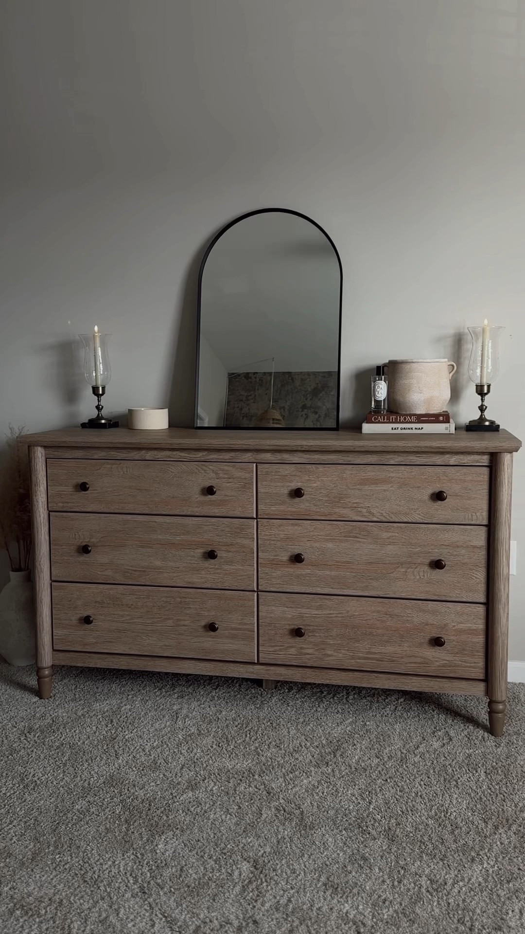 I’m so happy I finally get to share my dreamy dresser set with you because they are finally back in stock!!!! these sold out SO quickly after I bought them a few months ago and this is exactly why— they are all suuuuper affordable (each piece is less than $300), they hold a lot of clothes/items, they feel AND look such high quality, & they are a veryyyy similar option to a high-end brand (that we all know and love) without that same price tag. 

I can’t say enough good things about this dresser set— I just wish my bedroom was a tiiiiiny bit larger so I could also grab the matching side table dressers!! 

Walmart furniture, neutral home, wood dresser, minimalist, cozy home, modern, organic 

#LTKFindsUnder100 #LTKHome #LTKWatchNow